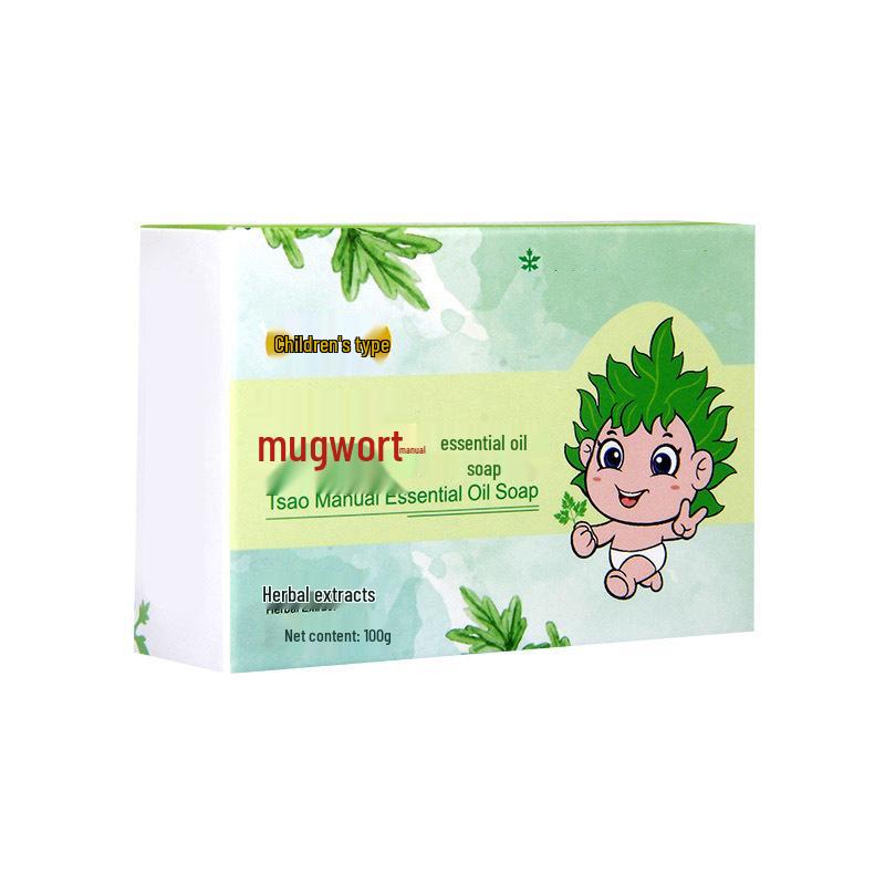 Mugwort Leaf Essential Oil Handmade Soap - Children s Herbal Fragrance Face Wash & Cleansing Soap 100g