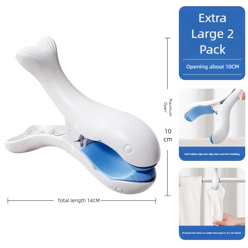 Windproof Drying Blanket Large Clip Clip Clothes Drying Clip Strong Large Household Plastic Drying Clip Clothes Fixing Device