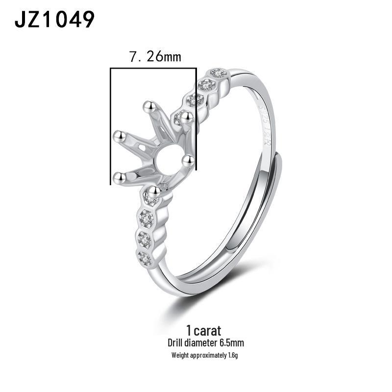 Tingxiang Versatile DIY S925 Sterling Silver Openable Ring Blanks - Multiple Styles