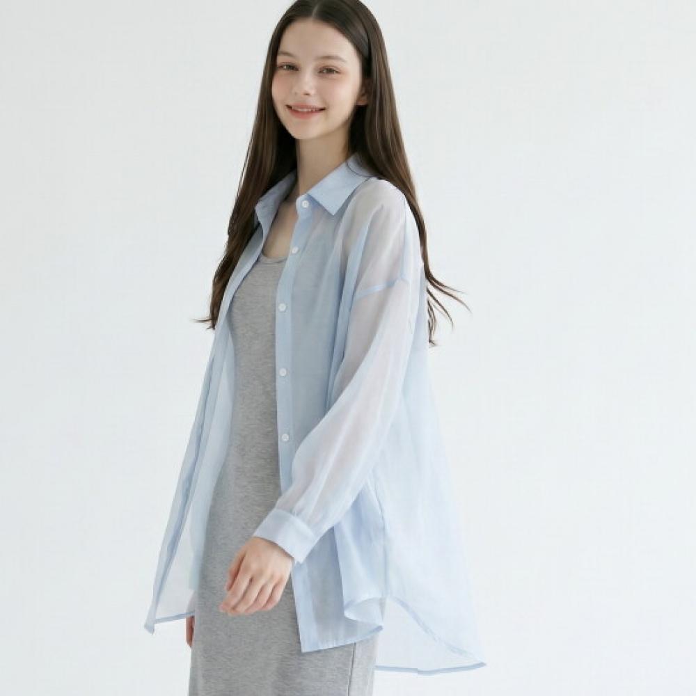 Karra Pure See Through Organza Blouse A6m0811