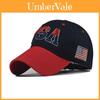 Classic Usa Embroidered Baseball Cap With Adjustable Fit For Men Summer Casual Wear