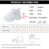 Fashion Breathable Chunky White Sneakers for Women Fashion Laser Thick Bottom Vulcanize Shoes Woman 2025 Lace Up Platform Running Shoes
