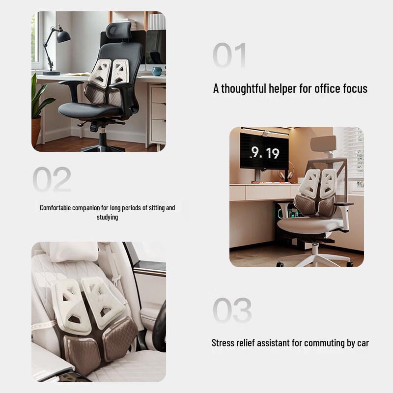BKT Car and Office Lumbar Support Cushion