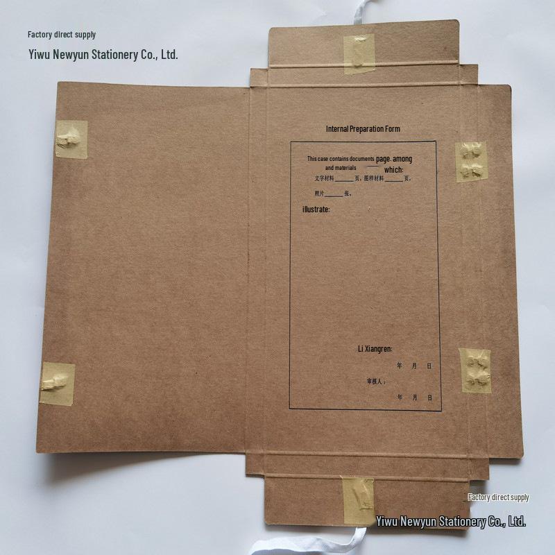 Urban Construction Project Archive File Box - A4 Acid-Free Kraft Paper