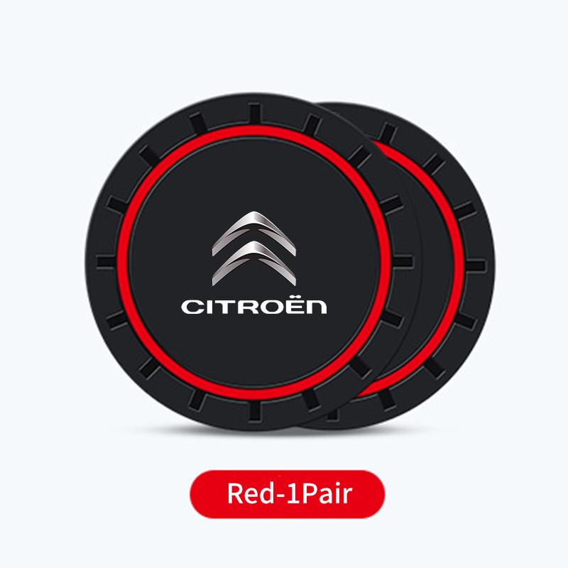 2pcs Car Water Cup Holder Anti Slip Insert Silicone Coaster Pad For Citroen Grand Berlingo Jumper Celysee Xsara Picasso Aircross