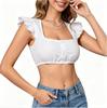 Women's Oktoberfest Short Sleeve Blouse - Festival Top, Traditional Bavarian Party Shirt for Ladies