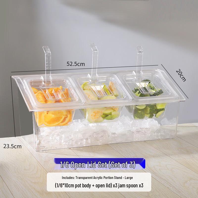 Handun Transparent Multi-Compartment Food Storage Container
