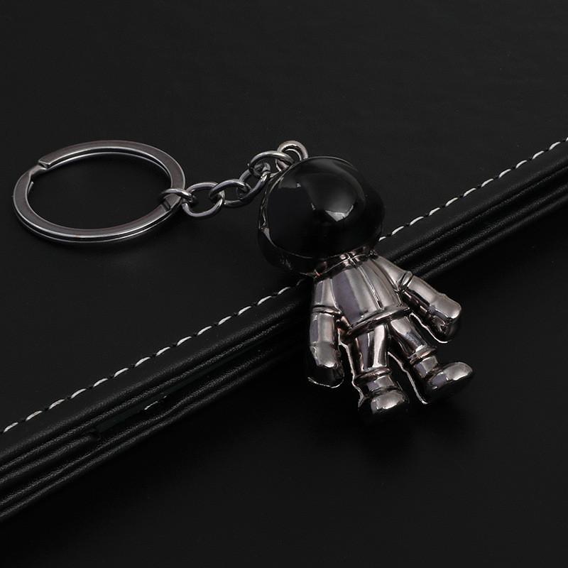 Metallic Astronaut Stylish Keychain Charming Gift For Business And Promotions