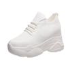 Rimocy Breathable Air Mesh Chunky Sneakers Women 2025 Spring Summer Knitted Height Increasing Shoes Woman White Casual Footwear