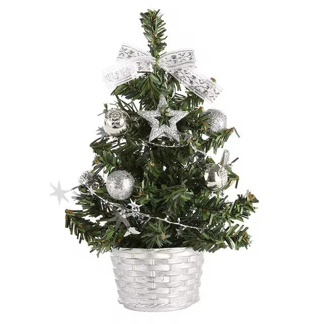 20/30/40cm Christmas Tree Home Bedroom Party Decorations  Artificial Christmas Tree Children DIY Handicraft 2025 New Year Gift