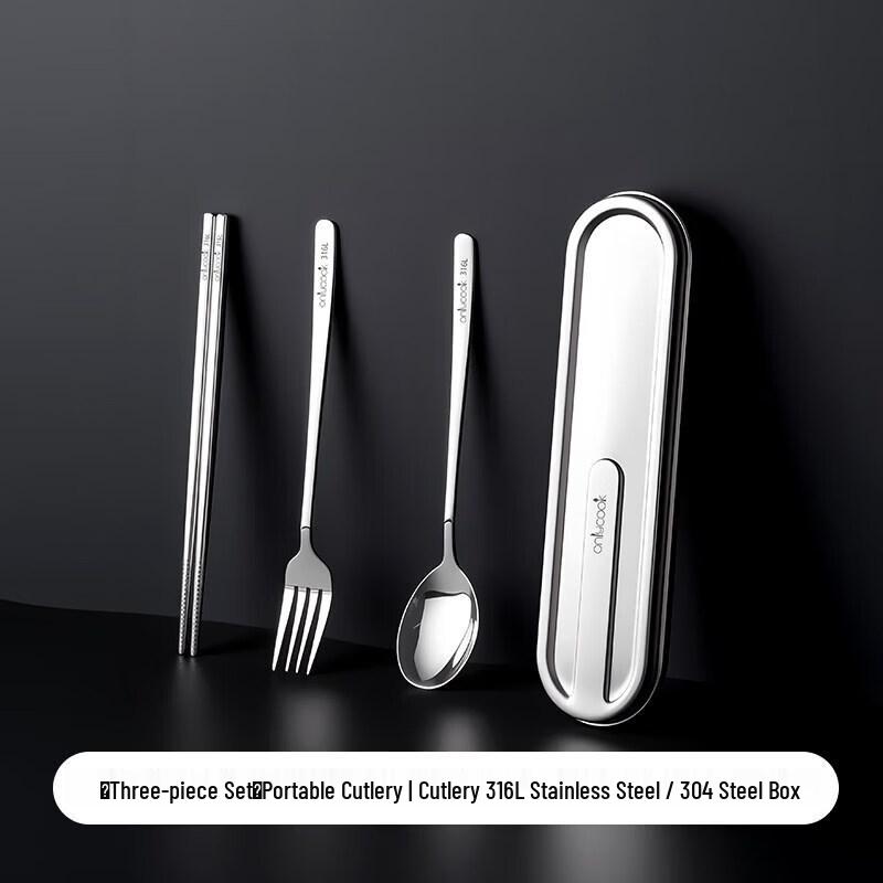 UO_SO Portable 316L Stainless Steel Cutlery Set