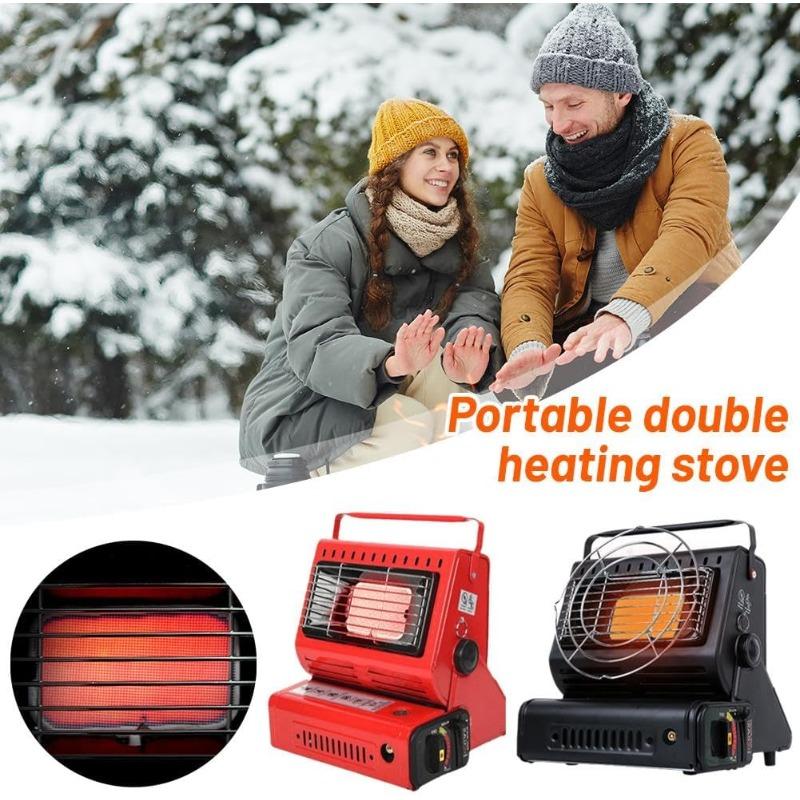 Survival Tools Butane Heater Camping Emergency 13KW High Power Heating Stove Double Coherent Heat Source Mini Tent Oven
