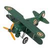 Vintage Wind Up Airplane Toy Tinplate Retro Clockwork Aircraft Figure Mini Airplane Ornament for