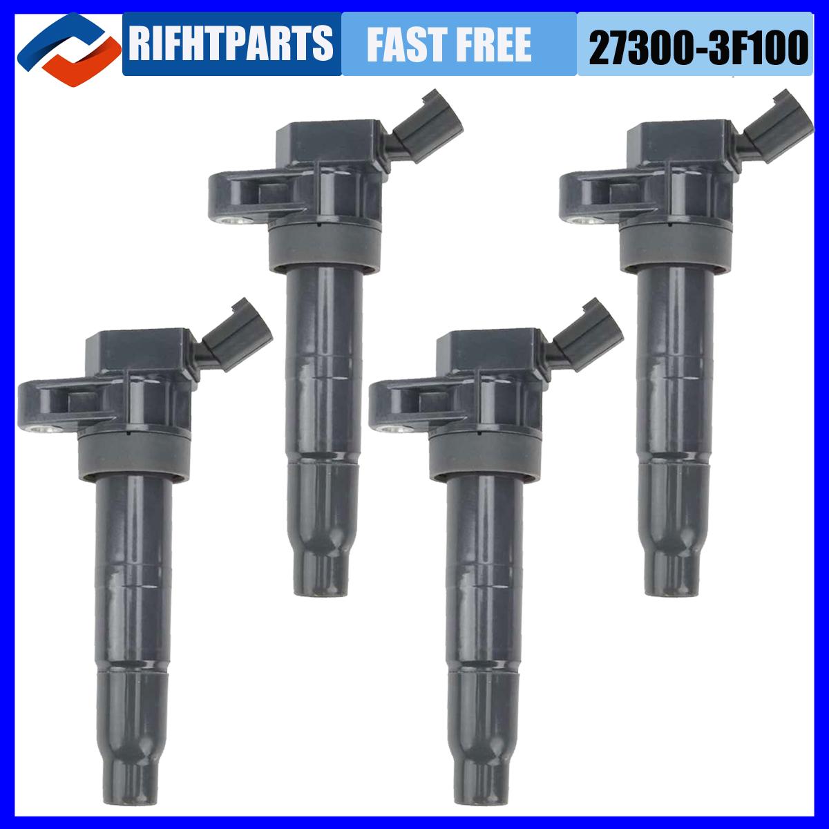 Новая катушка зажигания 27300-3F100 для Hyundai Santa Fe Sonata Genesis Tucson Kia Forte Forte5 Koup Optima UF611 UF-611 273003F100 4pcs
