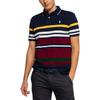 Polo Ralph Lauren SS24 Вишита смугаста сорочка поло з логотипом Small Pony Чоловічі сорочки поло Темно-синій 710812959-001