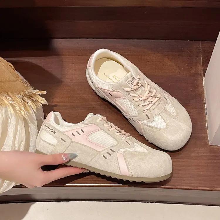 Fashion 2025 Female Early Spring New Internal Increase Puff Big Head Leisure All-match Sports Female Board Shoes