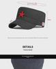 Four Seasons Cotton Camouflage Sun Hat with Star Embroidery - Unisex Flat Top Design