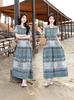 Bohemian Chiffon Midi Dress - Women's Plus Size, Slimming, Loose Fit, Summer Vacation Style (2026)