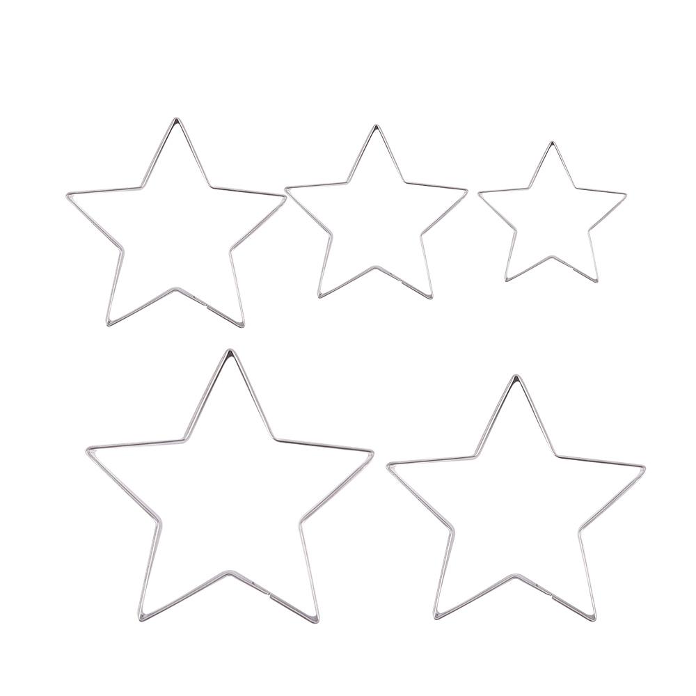 Fondant Tools Pastry Heart&Star Shape Cutter Cooking Tools Biscuit Moulds Baking Mold Cookie Cutter