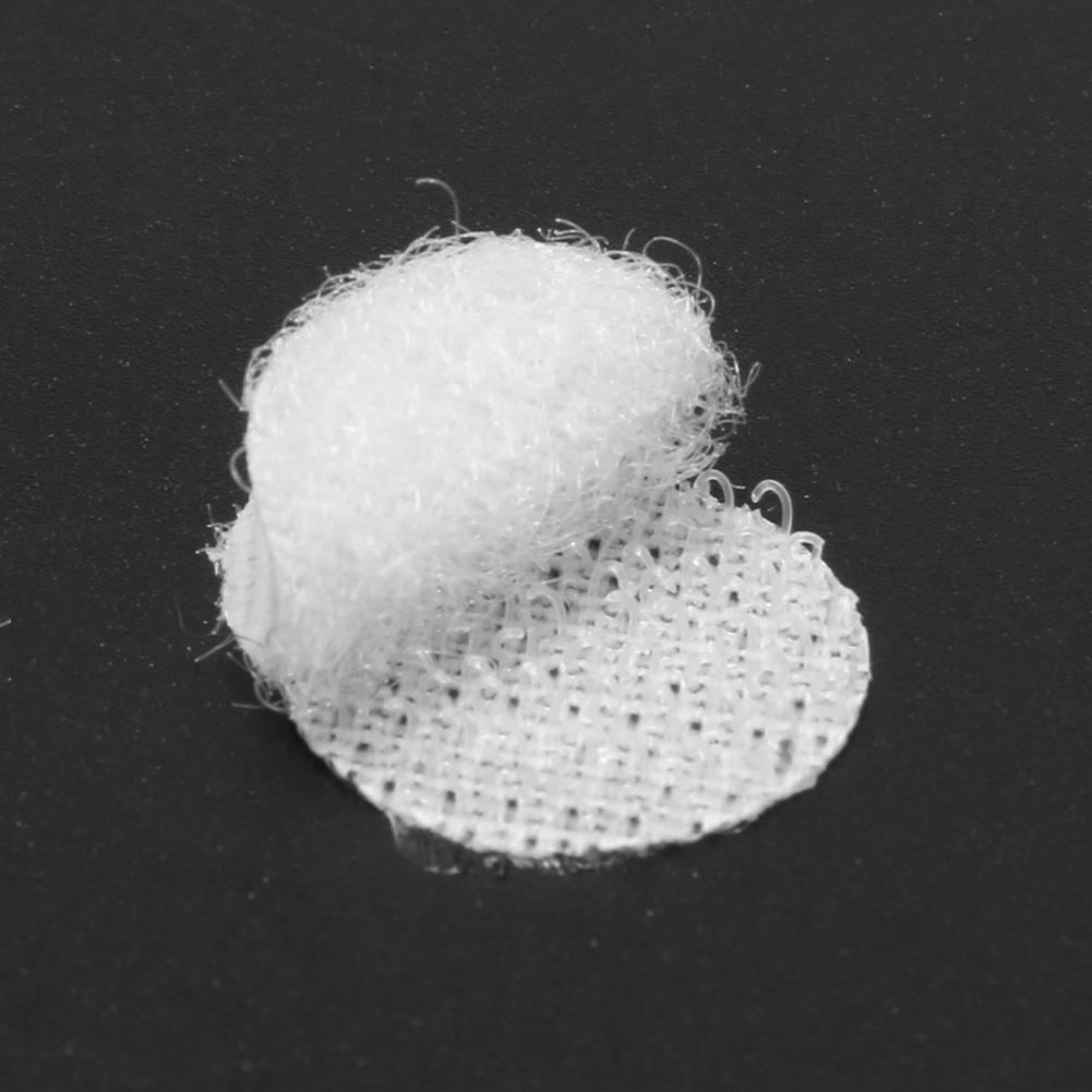 1000 Pairs Double-sided Adhesive Fastener Tape Hooks Disks White Adhesive Tape Strong Glue On Tape Fastener