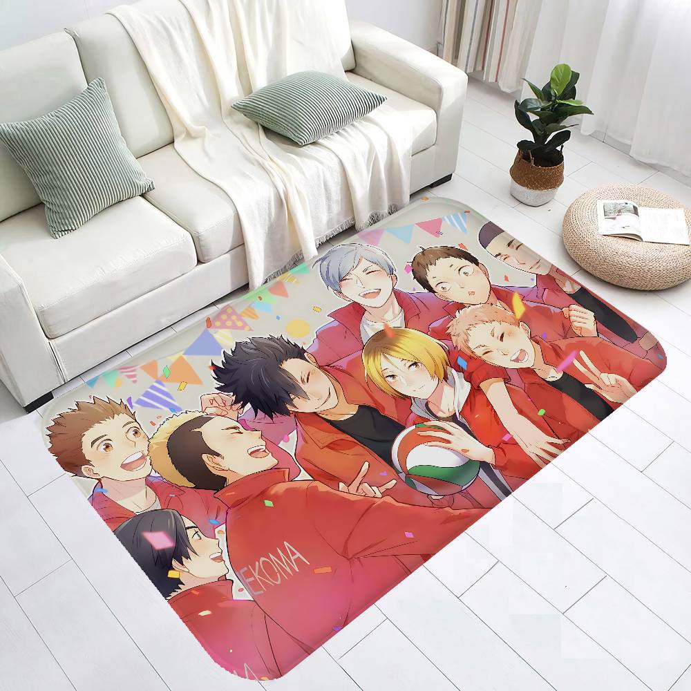 Haikyuu Anime Kitchen Mat Washable Non-Slip Living Room Sofa Chairs Area Mat Kitchen Toilet Rug