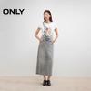 ONLY 2025 Spring Commuter Slit Denim Overall Dress