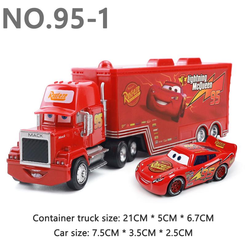 Pixar Cars Truck Model Car 1/55 Die Casting Eugene Carbureski Container Trucks Racing Toy Birthday Gifts Kids Toys Collectibles