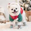 4Pcs Christmas Winter Dog Shoes Warm Cats Puppy Socks Fashion Pet Shoes  for Small Medium Dog