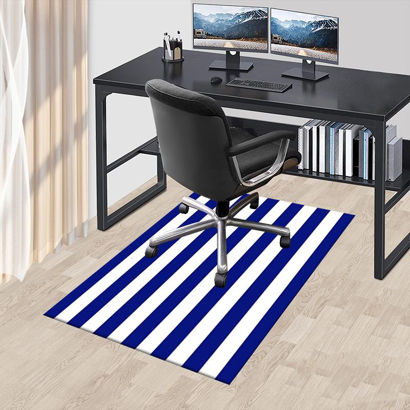 1 Stück Streifen, Marineblau Extra Groß Rutschfester Teppichboden, Büro, Familie, Schlafzimmer, Studio Großer Teppich Innen Teppiche, Lebendige Farben