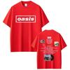 O-Oasis Koszulka Koszulki Brytyjskiego Zespołu Rockowego Męskie Damskie Casualowe Oversize'owe Koszulki Męskie Wysokiej Jakości Bawełniane Koszulki z Krótkim Rękawem