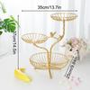 3-stufiger Obstkorbhalter Dekorative Obstschale Ständer Metallständer Tischplattenhalter Für Gemüse Brot Snack Organizer