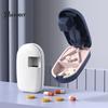 Compact Pill Divider for Purse Cutter Splitter Small And Tiny Pills, Portable Tablet Grinder, Medicine Organizer Daily Dose with Storage Compartment