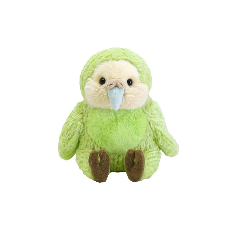 SunLemon Fluffies Medium Kakapo Plush Toy, 20 x 22 x 20 cm, Cute Rare Animal Series, P-1073