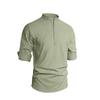 Men's New Style Shirt - Men's Solid Color Collar Long-Sleeved Cotton-Linen Shirt - Large Size - Fashionable Casual Shirt for Men