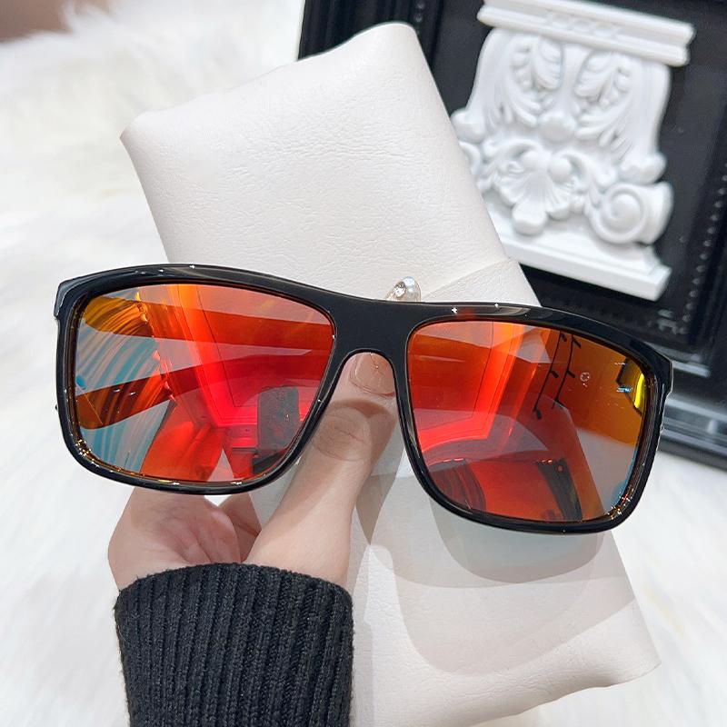 Polarized Simple Square Sun Glasses Man Colorful Brand Designer Sunglasses Driving Commute Male Eyeglasses