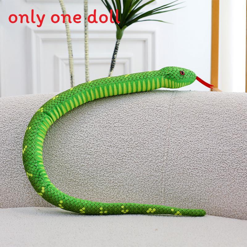 Snake Plush Toy With Realistic Design For Kids And Adults Gift Collectible