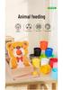 Montessori Baby Concentration Training Set: Ball, Cups, Color Recognition, Matching, Spoon, Hand-Eye Coordination Toy