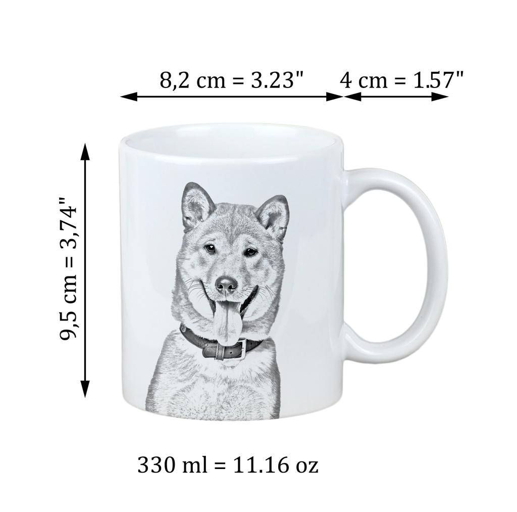 Shiba Inu, Japanese Small Size Dog - cup with a dog, personalized cup with a print, a classic gift for everyone from the Art-Dog brand