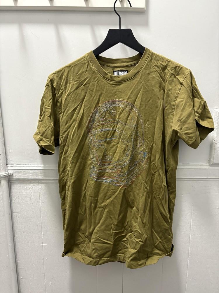

Billionaire Boys Club Shirt Mens Small Olive Embroidered Astronaut Graphic Tee Unisex T-Shirt XXXXL