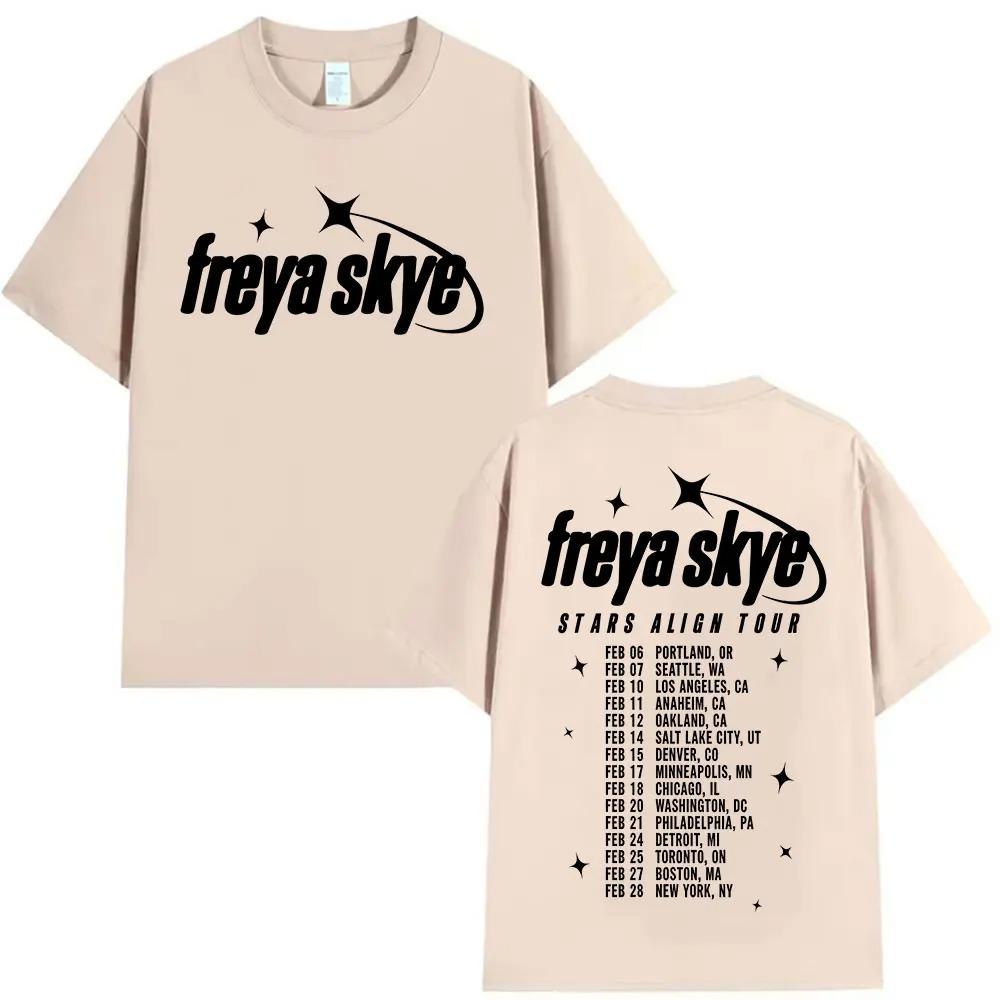 Freya Skye Starlight Shine Tour 2025 Concert Graphic Tee UK Pop Singer Unisex Vintage Crewneck Oversized 100 Cotton Tshirts