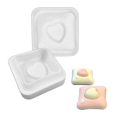 1 Pz Cuscino Decorativo Amore Pasta di Zucchero Stampo in Silicone per Torta, Stampo per Cioccolato Fai da Te per Cottura, Stampo Bianco per Mousse, Stampo per Candela Sapone
