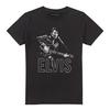 Elvis Presley Unisex Adult Guitar In Hand T-Shirt