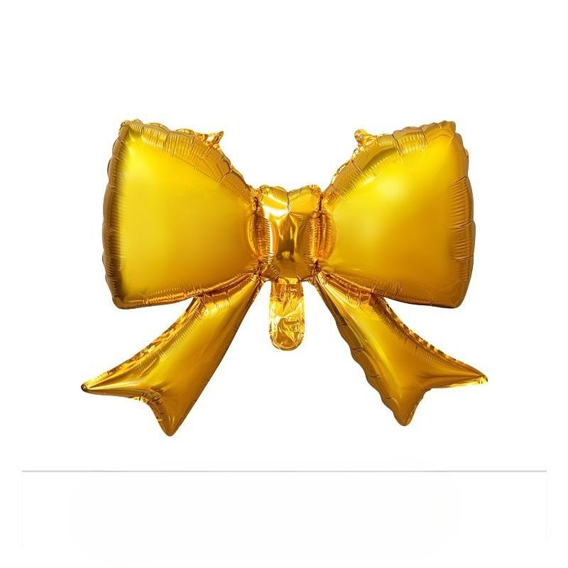 Bow Aluminum Film Balloon Photo Prop, Girl Birthday Party Scene Decoration Prop Balloon