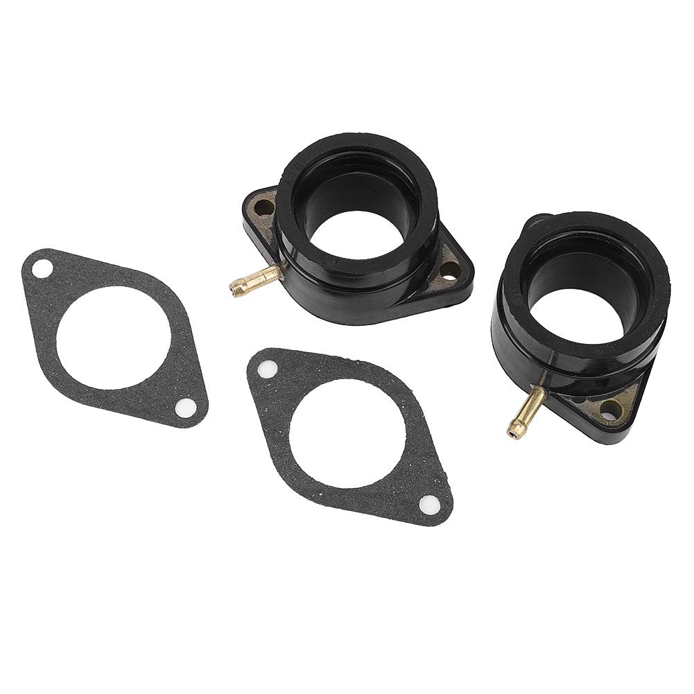 1 Pair Carb Holders Intake Manifold Boots Gaskets Standard Fit for Yamaha XS400 1977 1981