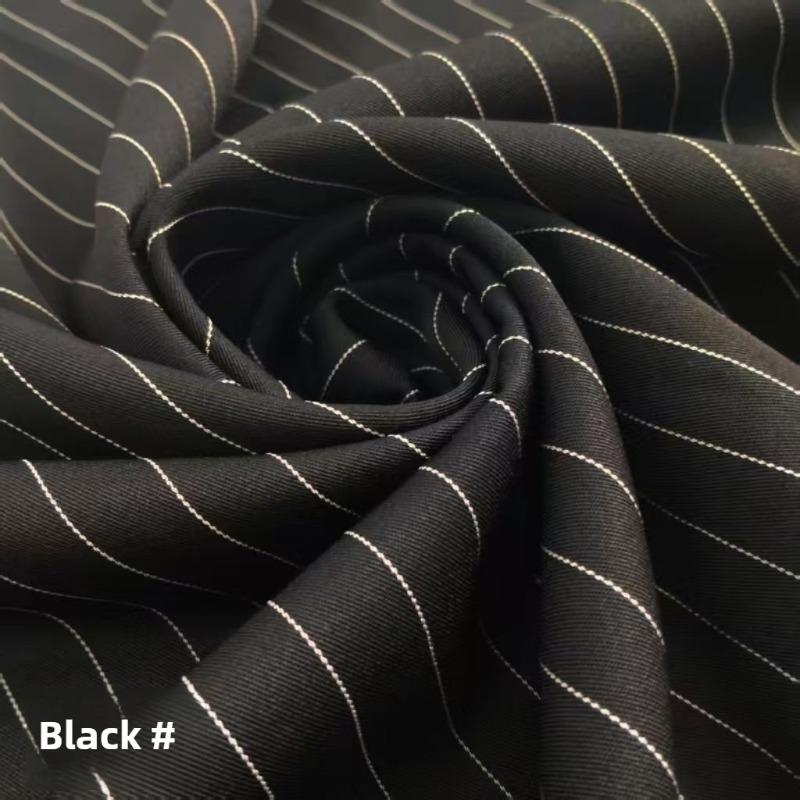 Klassischer Streifenanzugstoff Knitterfest pro Meter für Hosen Röcke Uniformen DIY Nähstoff Hängend Elastizität Weiß Rot