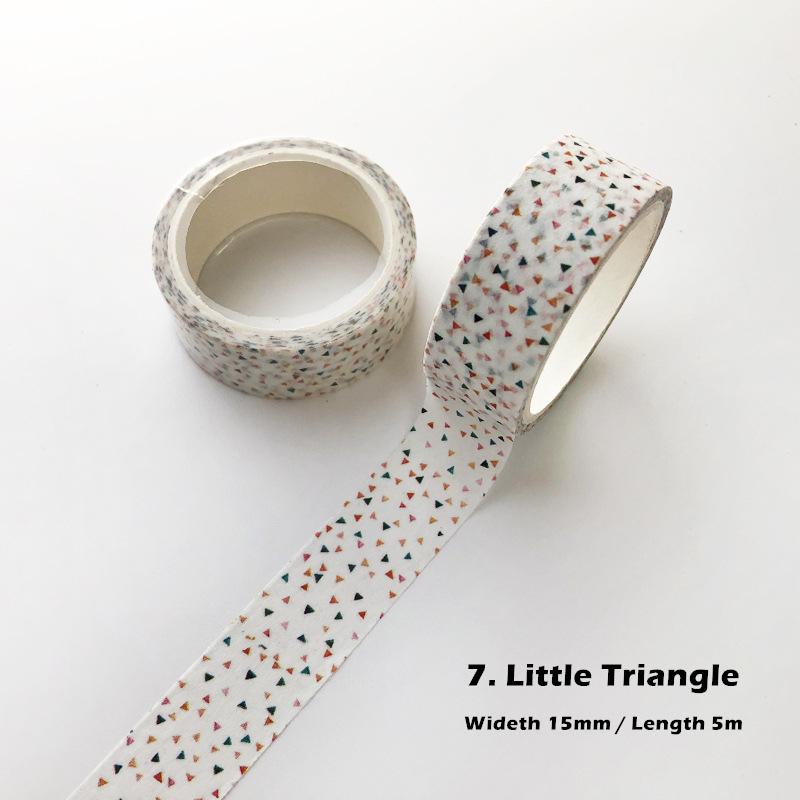 14 Design Green Plant Collection Washi Tape 15mm Leaf Fruit Plaid Mozaika Wzór Taśma maskująca Naklejka dekoracyjna