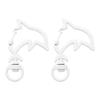 31X39mm Candy Colored Alloy Shell Shaped Spring Buckle Special-shaped DIY keychain Accessories Creative Accessories Hanging Ornaments