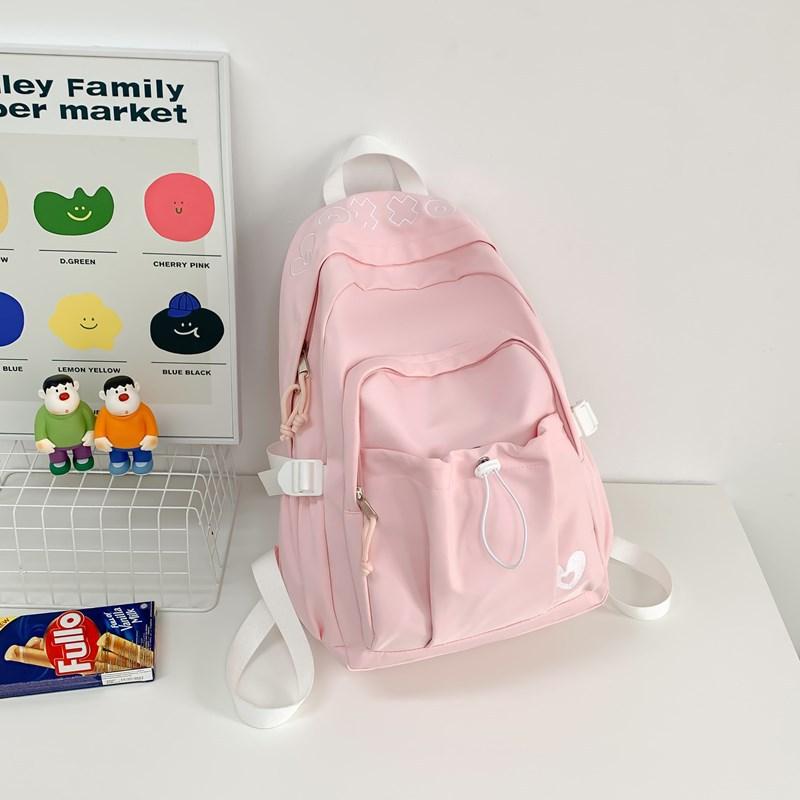 Fresh  Sweet and Cute Girly Japanese Campus Backpack Simple and Versatile Junior High School Students Backpack
