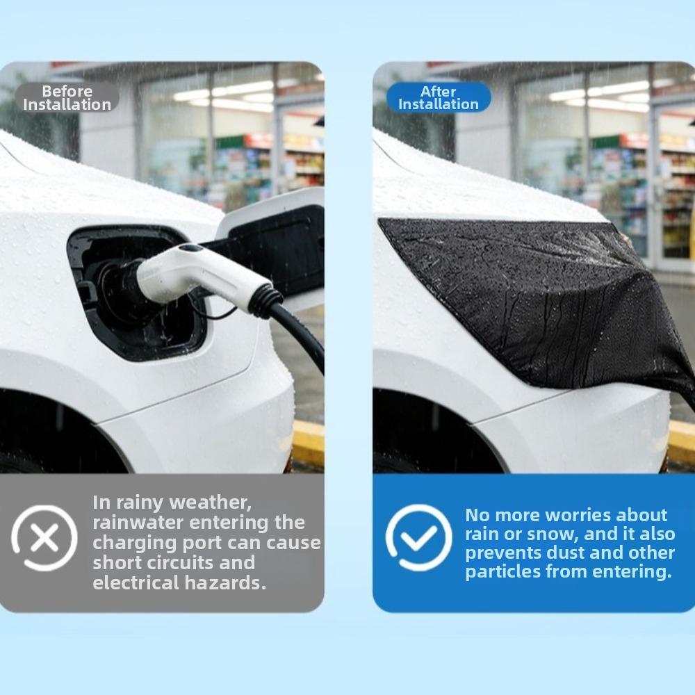 Waterproof EV Charger Cover Strong Magnetic Adsorption Rainproof Cover For EV