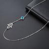 My Shape Turkish Hamsa Evil Eye Necklaces Stainless Steel Hollow Fatima Hand Chain Choker Fashion Lucky Jewelry Accessories Gift